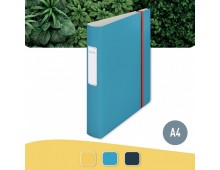 Biblioraft LEITZ 180 Active Cosy, polyfoam, A4, 65 mm, albastru celest