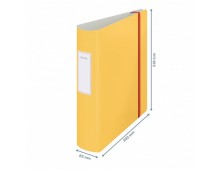 Biblioraft LEITZ 180 Active Cosy, polyfoam, A4, 82 mm, galben chihlimbar