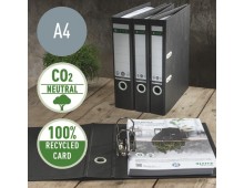 Biblioraft Leitz 180 Recycle, carton reciclat, A4, 50 mm, negru