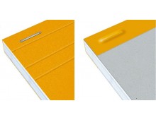 Blocnotes OXFORD Orange, A4+, 80 file galbene - 80g/mp, Scribzee, 4 perf, coperta carton - dictando
