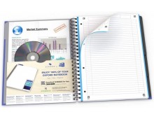 Caiet cu spirala, OXFORD Essentials Europeanbook, A4+, 4 culori x 30 file - 90g/mp, Scribzee-dictand