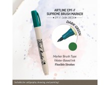 Carioca ARTLINE Supreme, varf flexibil (tip pensula) - verde inchis