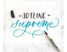 Carioca ARTLINE Supreme, varf flexibil (tip pensula) - turcoaz