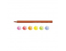 Creioane colorate CARIOCA Maxi Neon, triunghiulare, super fluorescente, 6 culori/cutie