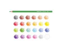 Creioane colorate CARIOCA Tita, hexagonale, flexibile, 24 culori/cutie