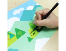 Carte creativa Stick`n Give it a Stick - triunghiuri (+3 ani)