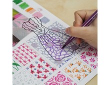 Carte creativa Stick`n Little Designer Activity book - Vanilla Garden