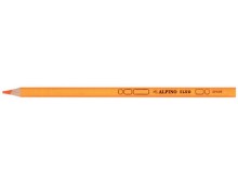 Creioane colorate fluorescente, 6 culori/blister + ascutitoare, ALPINO Fluo