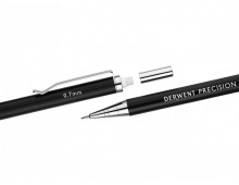 Creion mecanic metalic DERWENT Professional, HB 0.7 mm, rezerve mine si radiere incluse, negru