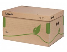 Container arhivare si transport Esselte Eco, deschidere superioara, carton, 100% reciclat, FSC,natur