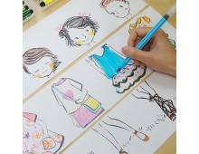 Cutie creativa cu role pentru colorat, 3 buc/set, Stick`n Little Designer - vara
