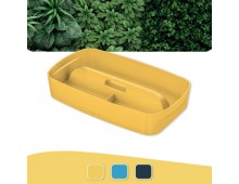 Cutie depozitare LEITZ Cosy MyBox Organiser, PS, cu maner, 30x18x5 cm, galben chihlimbar