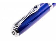 Stilou DIPLOMAT Excellence A2, cu penita M, aurita 14kt. - Sky Line Blue Chrome