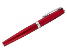 Stilou DIPLOMAT Excellence A2, cu penita M, din otel inoxidabil - Sky Line Red