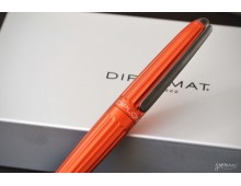 Stilou Diplomat Aero, cu penita M, din otel inoxidabil - orange