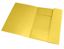 Dosar A4, carton MultiStrat 390g/mp, cu elastic, OXFORD Top File - galben