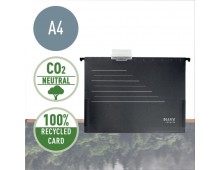 Dosar suspendabil LEITZ Alpha Recycle, carton cu amprenta CO2 neutra, 100% reciclat, certificare Blu