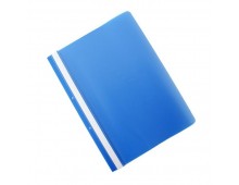 Dosar plastic PP cu sina, cu gauri, grosime 100/170microni, 50 buc/set, Office Products - albastru
