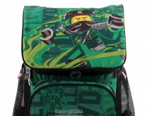 Ghiozdan scoala Optimo + sac sport, LEGO Core Line - design NinjaGo Energy