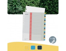 Index LEITZ Cosy, imprimabil, PP, A4, 1-20, multicolor
