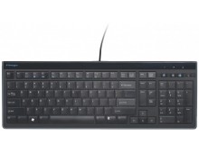 Tastatura Kensington AdvanceFit, cu fir, taste slim, negru