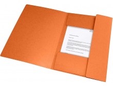 Mapa A4, carton MultiStrat 390g/mp, cu elastic, OXFORD Top File - orange