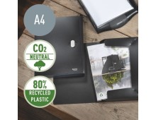 Mapa cu elastic LEITZ Recycle, carton cu amprenta CO2 neutra, 100% reciclat, reciclabil, A4, 250 col