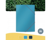 Mapa cu elastic Leitz Cosy, carton laminat, FSC, A4, 150 coli, albastru celest