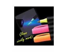 Permanent marker ARTLINE Supreme Glow, varf rotund 1.0mm, straluceste in lumina UV - roz
