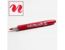 Marker ARTLINE Decorite, varf flexibil (tip pensula) - rosu
