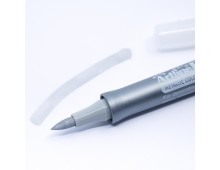 Marker ARTLINE Decorite, varf flexibil (tip pensula) - argintiu