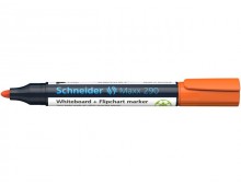 Marker SCHNEIDER Maxx 290, pentru tabla de scris+flipchart, varf rotund 2-3mm - orange