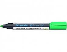Marker SCHNEIDER Maxx 290, pentru tabla de scris+flipchart, varf rotund 2-3mm - verde deschis
