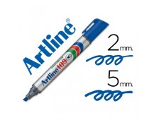 Permanent marker ARTLINE 109, corp plastic, varf tesit 2.0-5.0mm - albastru