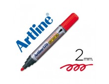 Permanent marker ARTLINE 170 - Dry safe ink, corp plastic, varf rotund 2.0mm - rosu