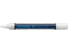Marker cu vopsea SCHNEIDER Maxx 270, varf rotund 1-3mm - alb