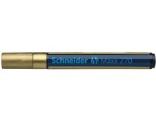 Marker cu vopsea SCHNEIDER Maxx 270, varf rotund 1-3mm - auriu