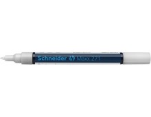 Marker cu vopsea SCHNEIDER Maxx 271, varf rotund 1-2mm - alb