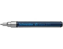 Marker cu vopsea SCHNEIDER Maxx 271, varf rotund 1-2mm - argintiu