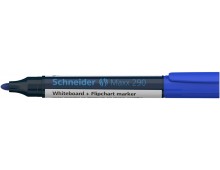 Marker SCHNEIDER Maxx 290, pentru tabla de scris+flipchart, varf rotund 2-3mm - albastru