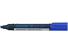 Marker SCHNEIDER Maxx 293, pentru tabla de scris+flipchart, varf tesit 2-5mm - albastru