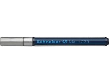 Marker cu vopsea SCHNEIDER Maxx 278, varf rotund 0.8mm - argintiu