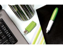 Memorie USB 2.0, 8GB, verde, VERBATIM PinStripe