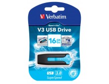 Memorie USB 3.0, 16GB, albastru, VERBATIM V3