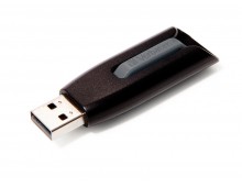 Memorie USB 3.0, 16GB, negru, VERBATIM V3
