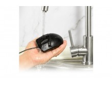 Mouse Kensington ProFit, cu fir, dimensiune medie, lavabil, negru