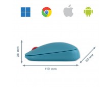 Mouse LEITZ Cosy, conexiune duala, dimensiune medie, albastru celest