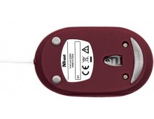 Mouse optic mini, USB, rosu, TRUST Centa