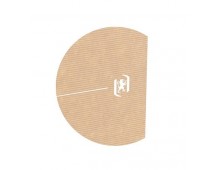 Caiet cu spirala, OXFORD Touareg, A4, 90 file-90g/mp, coperta carton reciclat, kraft/dungi ass - mat