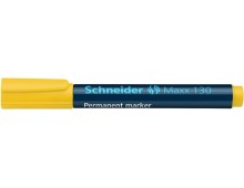 Permanent marker SCHNEIDER Maxx 130, varf rotund 1-3mm - galben